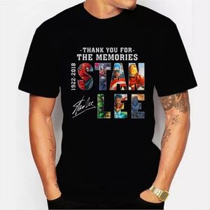 Black Men's Tshirt Stan Lee